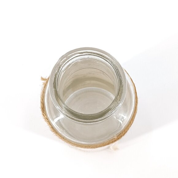 Life is a Journey Bottle With Burlap Wrap & Twine Cottagecore Home Decor Glass - Picture 9 of 11